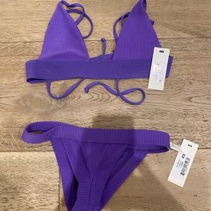 NWT Frankies Purple Set (XS bottom M top)